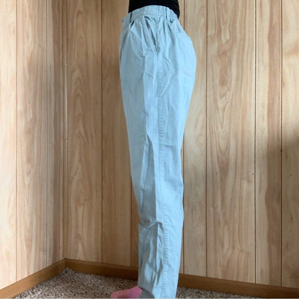 Gap TALL Mineral Blue High Rise Pleated Khakis - Picture 5 of 14